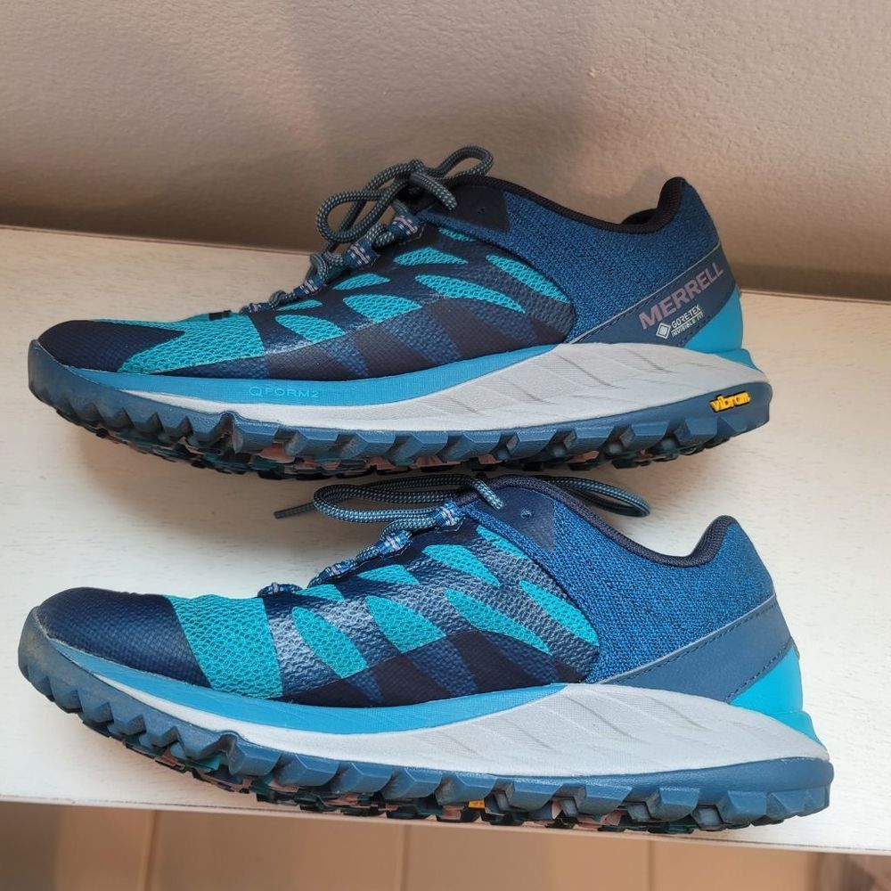 Merril Gore-Tex Blue Women's Hiking Shoes - Picture 6 of 10